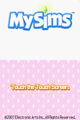 MySims (USA) (En,Fr,Es) screen shot title